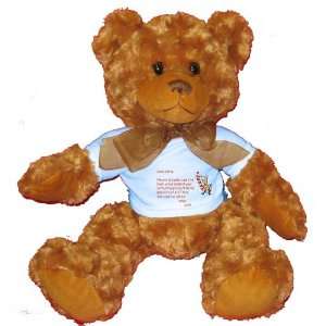   Spoil Leah Rotten Plush Teddy Bear with BLUE T Shirt Toys & Games