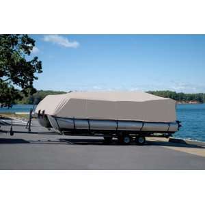  206 Pontoon Boat Cover for a Boat with Rails That Fully 