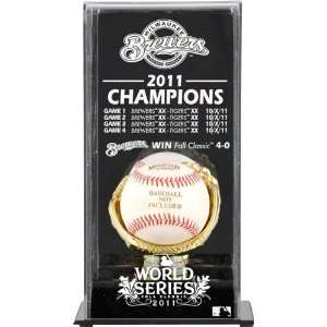   Baseball Display Case  Details 2011 World Series Champions Sports