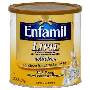 Enfamil Lipil Milk Based Infant Formula with Iron Powder, 25.7 oz 
