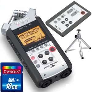 Zoom Audio H4n Handy Recorder and  Player + Transcend 16GB SD Card 