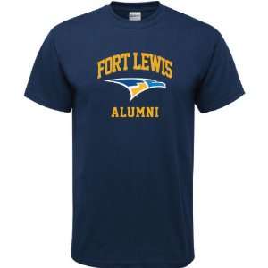  Fort Lewis College Skyhawks Navy Alumni Arch T Shirt 