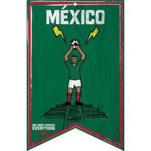  Mexico Soccer ESPN 2010 World Cup 11x13 Wood Sign Sports 