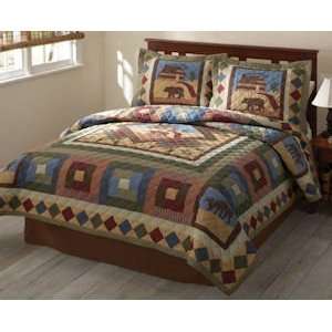   Best Quality Hunting Cabin Twin Quilt By Pem America