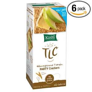 Kashi TLC Crackers, Stoneground 7 Grain, 6 Ounce Packages (Pack of 6 