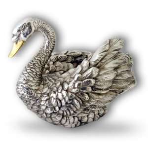  Silver Swan Sculpture