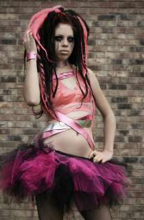 Candy Pink Black Trashy Ballet Cyber Punk Tulle TuTu  