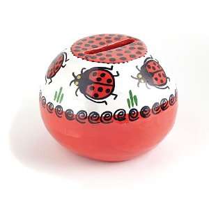   Money Bank Lady Bug Heres Mud in your Eye  Fair Trade Gifts Home