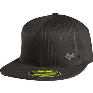 Fox Racing Sidewise 210 Fitted Mens Flexfit Sports Wear Hat   Black 