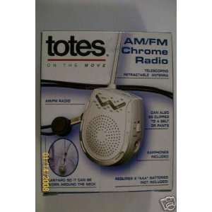  Totes AM/FM Chrome Radio Electronics