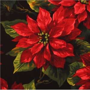  Michael Miller Christmas fabric Scarlet Poinsettia (Sold 