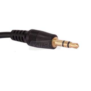   Black 5 ft 3.5 mm Male to Male M/M Jack Audio Stereo Aux Cable PC 