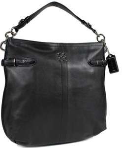   Colette Black Leather Hobo Handbag 16413 NWOT   gift receipt available