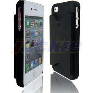 Black ID Name Business Credit Card Hard Case Cover For Apple iPhone 4G 
