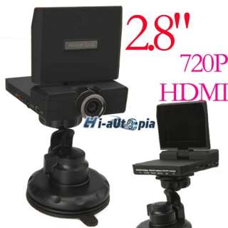 LCD 270° Whirl HD Car DVR Vehicle Camera Traffic Recorder 720P 