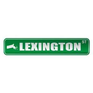   LEXINGTON ST  STREET SIGN USA CITY MASSACHUSETTS
