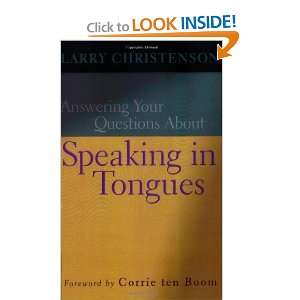   About Speaking in Tongues [Paperback] Larry Christenson Books