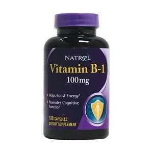  Natrol Vitamin B 1 100mg 100 Capsules Health & Personal 