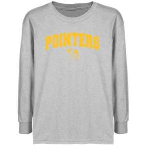  Wisconsin Stevens Point Pointers Youth Ash Logo Arch T 