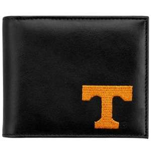 Tennessee Volunteers Black Leather Embroidered Billfold Wallet  