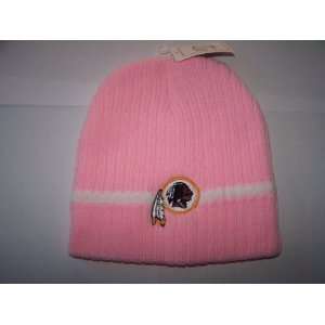  Washington Redskins Beanie Knit HAT CAP Pink