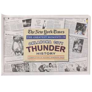  NBA Oklahoma City Thunder Greatest Moments Newspaper 