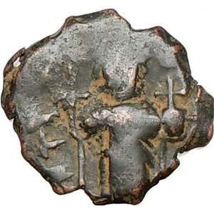 CONSTANS II 641AD Rare BYZANTINE Genuine Authentic Ancient 