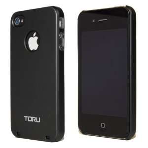 TORU Black iPhone 4/4S Ultra Slim Case with Screen Protector  Taupe 