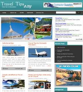 Established Travel Information Tips Website for Sale  