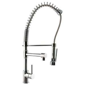 High Rise Kitchen Faucet with Swivel Spout and Spring Pull 