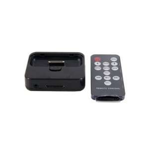   Dock with IR Remote for iPod iPhone Adaptor (Black) Electronics