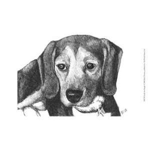  Lindy the Beagle   Poster by Beth Thomas (13x9.5)