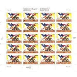   TEXAS 1845 Pane of 20 x 32¢ USPS Postage Stamps 1994 