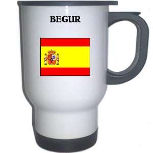  Spain (Espana)   BEGUR White Stainless Steel Mug 