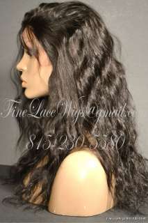 Brazilian Remy   Front Lace/Glueless Wig   Natural Wave Texture  
