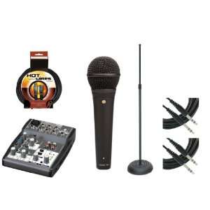  Rode M1 Live Performance Dynamic Microphone with a Behringer XENYX 