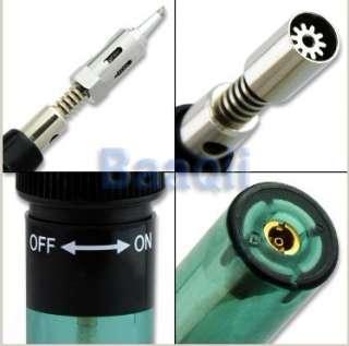 Cordless Butane Gas Soldering Solder Iron Pen Shape Flame Torch Tools 