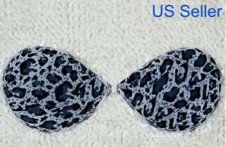 Backless Adhesive Bra Strapless Breast Pad Leopard G  