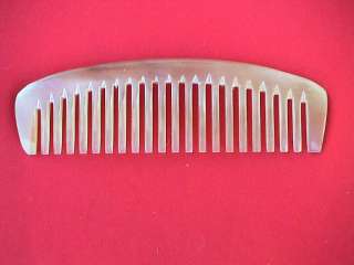UNIQUE DURABLE WIDE TOOTHED OX HORN COMB  LENGTH 5.73  