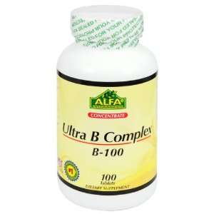  Alfa Vitamins Ultra B Complex Tablets, 100 Count Health 