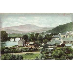   Vintage Postcard Callander Bridge and Ben Ledi   Callander Scotland