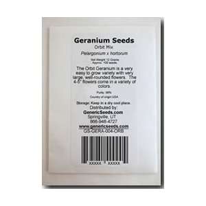  Orbit Mix Geranium Seeds   Pelargonium x hortorum   .04 