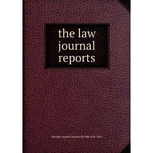  the law journal reports the law journal reports for the 