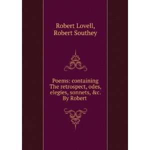  Robert Lovell, and Robert Southey, . Robert Lovell  Books