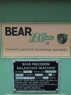 BEAR 400B2 BALANCING MACHINE  