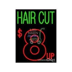  Hair Cut Money8 up LED Sign