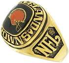 Balfour Ring Football Nfl Team Cleveland Browns Sz 8.5