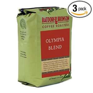 Batdorf & Bronson Olympia Blend, Whole Bean Coffee, 12 Ounce Bags 