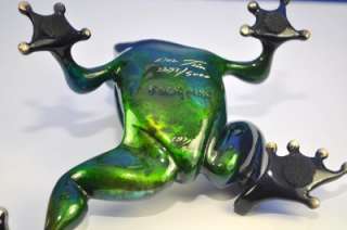 Blue Dreamer by Frogman Tim Cotterill Bronze Frog Toady  