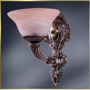 Designers Choice Wall Sconce, MG 306, 1 light, Antique Brass, 7 wide 